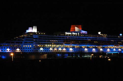 Cruise Days 2008: Queen Mary bei Nacht