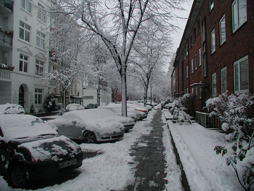 Schenkendorfstrasse im Winter