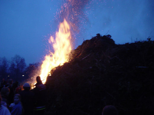 Start Osterfeuer Ohlstedt