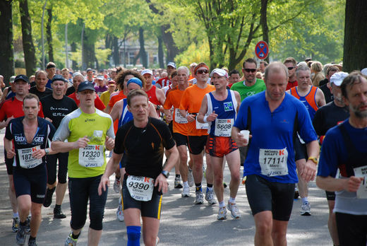 Das Marathonfeld in Hamburg