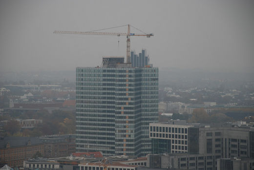 Baustelle Unilever Hochaus im November 2009