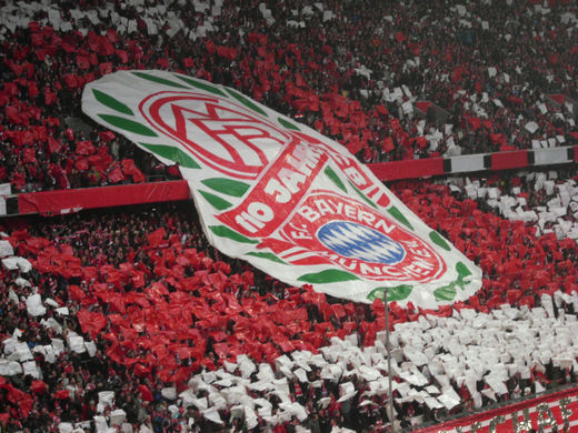 FC Bayern Choreograhie zum 110. Geburtstag