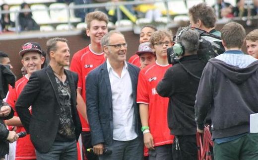 Michael Schumacher und Reinhold Beckmann 9. Tag der Legenden